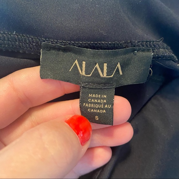 ALALA Heroine Tight Black And Aruba Blue 7/8 Leggings Size Small - Picture 13 of 15